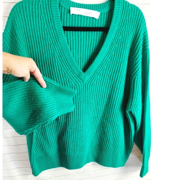 Iro Evolution Sweater in Emerald Green, sz XS - Picture 5 of 12